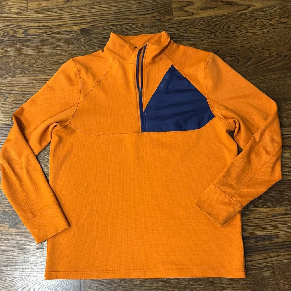 Marmot Orange and Navy 1/4 Zip Pullover Size XL - Picture 1 of 6